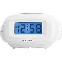 Acctim Aura Digital Alarm Clock, White