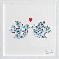 Bertie & Jack Love Doves Framed 3D Cut Out Print, 27 X 27cm