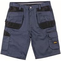Site Jackal Grey Multi-Pocket Shorts W36"