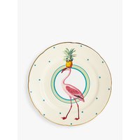 Yvonne Ellen Pineapple Flamingo Cake Plate, Multi, Dia.16cm