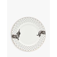 Yvonne Ellen Monochrome Party Pup Dinner Plate, White/Black, Dia.28cm