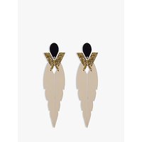 Toolally Kingfisher Edition Earrings, Nude