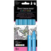 Spectrum Noir Colorista Marker Pens Set 3, Pack Of 5