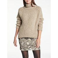 Modern Rarity Chunky Polo Neck Jumper, Biscuit