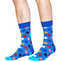 Happy Socks Big Dot Socks, One Size, Blue Melange