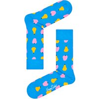 Happy Socks Fruit Print Socks, One Size, Blue