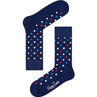 Happy Socks Dot Socks, One Size, Navy