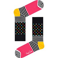 Happy Socks Stripe Dot Socks, One Size, Multi