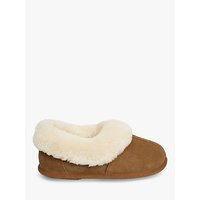 Just Sheepskin Scooped Out Slippers, Chestnut