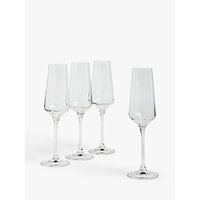 House By John Lewis Drink Champagne Flutes, 210ml, Set Of 4