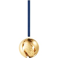 Georg Jensen Ball Christmas Decoration Bauble, Gold