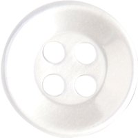Groves Rimmed Button, 11mm, Pack Of 8