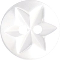 Groves Star Button, 15mm, Pack Of 6