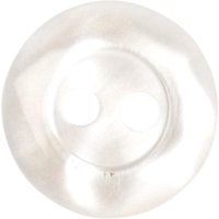 Groves Rimmed Button, 11mm, Pack Of 8, Cream