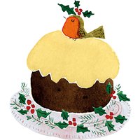 Museums And Galleries Christmas Pudding Charity Christmas Cards, Pack Of 8