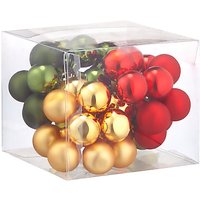 John Lewis Classic Bauble Cluster, Set Of 4