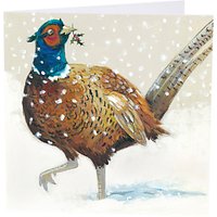 Art Marketing Festive Pheasant Charity Cards, Pack Of 6