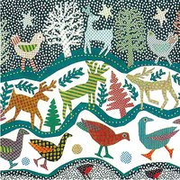Museums And Galleries Deep Frieze Charity Christmas Cards, Pack Of 8
