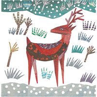 Museums And Galleries Winter Deer Charity Christmas Cards, Pack Of 8