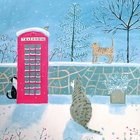 Museums And Galleries Village Cats Charity Christmas Cards, Pack Of 8