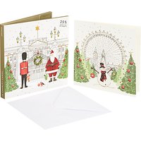 John Lewis Festive London Charity Christmas Card, Pack Of 10