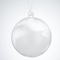 John Lewis Folklore Clear Feather Bauble