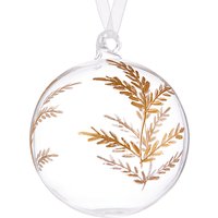 John Lewis Into The Woods Clear Gold Etched Bauble