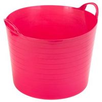 Strata Pink 40L Plastic Flexi Tub