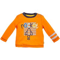 Angel & Rocket Baby Ezra Cut Out Print T-Shirt, Orange