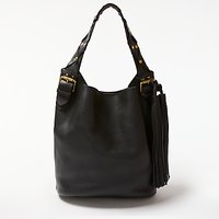 AND/OR Maya Leather Studded Strap Bucket Bag