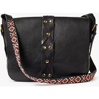 AND/OR Maya Guitar Strap Leather Across Body Bag, Black