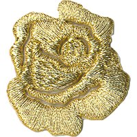 La Stephanoise Iron On Small Rose, Gold
