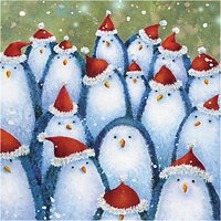 Almanac Penguin Hats Charity Christmas Cards, Pack Of 6