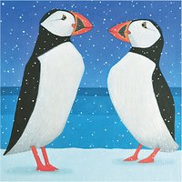 Almanac Perfect Puffins Charity Christmas Cards, Pack Of 6