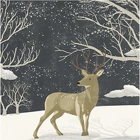 Almanac Winter Stag Charity Christmas Cards, Pack Of 6