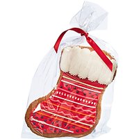 Image On Food Hand Decorated Iced Gingerbread Christmas Stocking, 180g