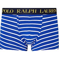 Polo Ralph Lauren Stripe Cotton Trunks, Sapphire Blue