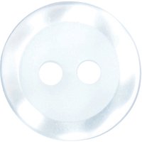 Groves Rimmed Button, 11mm, Pack Of 8, Pale Blue