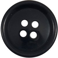Groves Rimmed Button, 19mm, Pack Of 5, Navy Blue