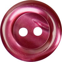Groves Rimmed Button, 17mm, Pack Of 4, Pink