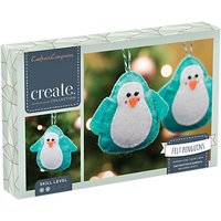 Crafter's Companion Make Your Own Penguin Christmas Tree Decorations, Pack Of 3