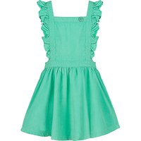 Margherita Kids Girls' Corduroy Pinafore Dress, Green
