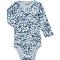Wheat Baby All-Over Dog Print Bodysuit, Blue