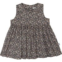 Wheat Baby Floral Pini All-Over Print Dress, Navy