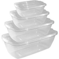 Thumbs Up Clip Seal Food Container Set Of 4