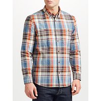 JOHN LEWIS & Co. Textured Check Shirt, Red