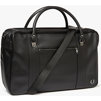Fred Perry Pique Texture Overnight Bag, Black