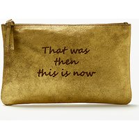 AND/OR Mila Slogans Leather Pouch Purse