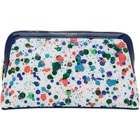 Ted Baker Colour By Numbers Toesi Paint Splash Large Wash Bag, Ivory