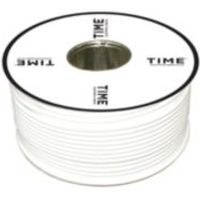 Time Coaxial Cable White 50m